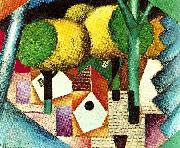 jean metzinger landskap oil